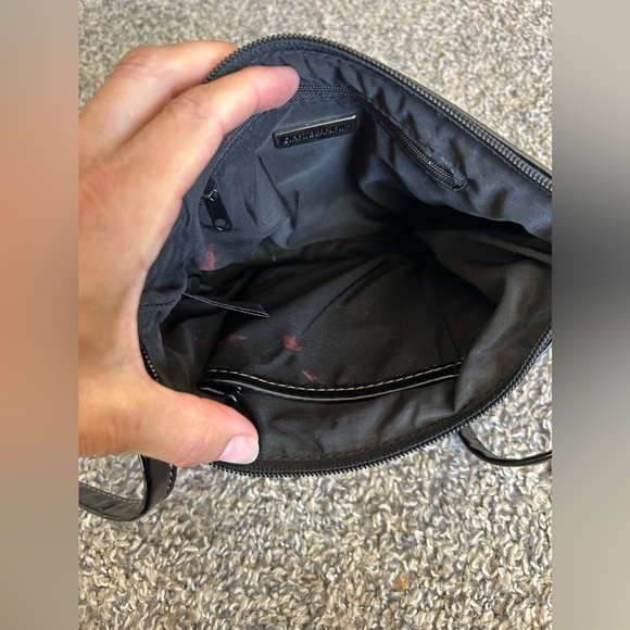 Giani Bernini black leather purse crossbody or shoulder 9”x7”x2” - Picture 12 of 14